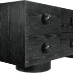 Bubble Solid Wood And Oak Veneer Sideboard / Buffet