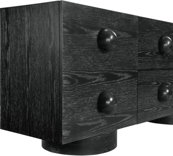 Bubble Solid Wood And Oak Veneer Sideboard / Buffet