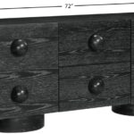 Bubble Solid Wood And Oak Veneer Sideboard / Buffet