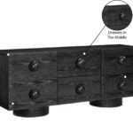 Bubble Solid Wood And Oak Veneer Sideboard / Buffet