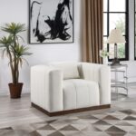Mallina Vegan Leather Upholstered Accent Chair