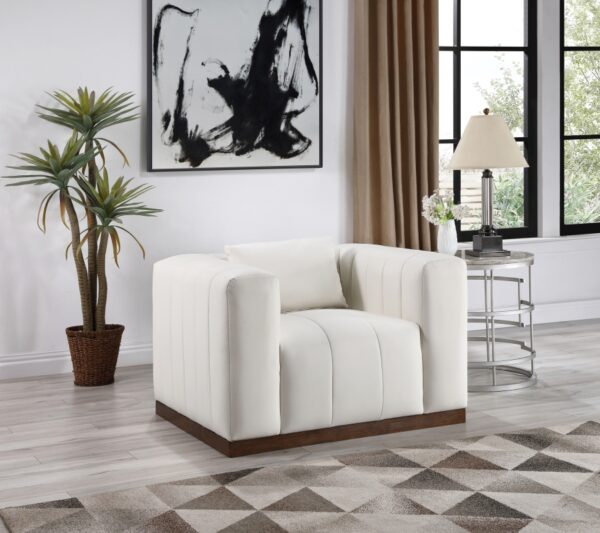 Mallina Vegan Leather Upholstered Accent Chair