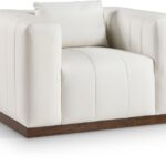 Mallina Vegan Leather Upholstered Accent Chair