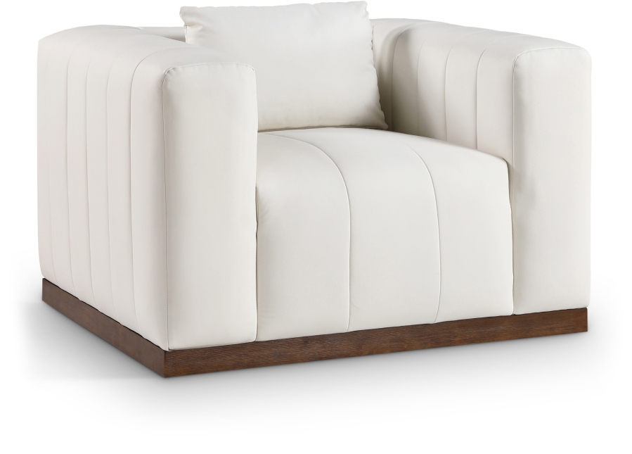 Mallina Vegan Leather Upholstered Accent Chair