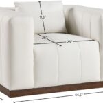Mallina Vegan Leather Upholstered Accent Chair