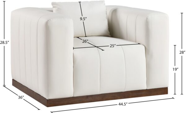 Mallina Vegan Leather Upholstered Accent Chair