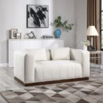 Mallina 67" Vegan Leather Upholstered Upholstered Loveseat