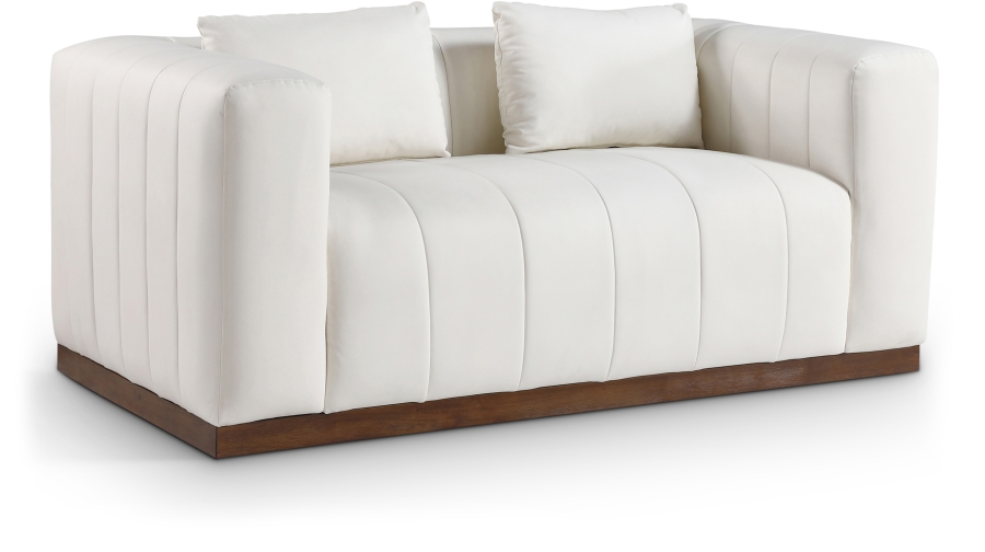 Mallina 67" Vegan Leather Upholstered Upholstered Loveseat