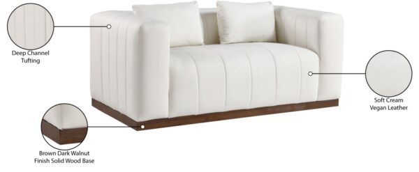 Mallina 67" Vegan Leather Upholstered Upholstered Loveseat