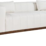 Mallina 90.5" Vegan Leather Upholstered Upholstered Sofa