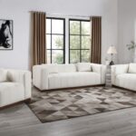 Mallina 90.5" Vegan Leather Upholstered Upholstered Sofa