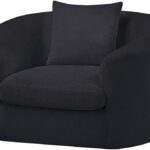 Penelope Chenille Fabric Upholstered Accent Chair