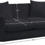 Penelope 66.5" Chenille Fabric Upholstered Upholstered Loveseat