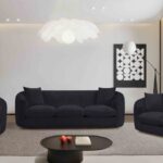 Penelope 92.5" Chenille Fabric Upholstered Upholstered Sofa
