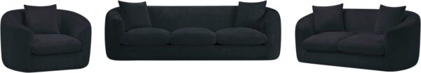 Penelope 92.5" Chenille Fabric Upholstered Upholstered Sofa