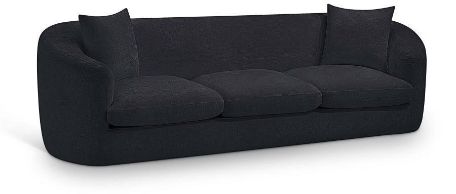 Penelope 92.5" Chenille Fabric Upholstered Upholstered Sofa