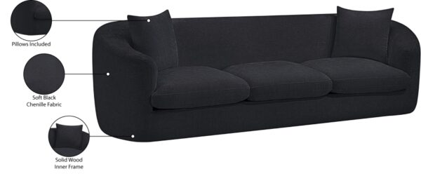 Penelope 92.5" Chenille Fabric Upholstered Upholstered Sofa