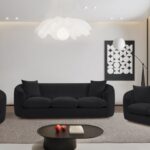 Penelope 92.5" Chenille Fabric Upholstered Upholstered Sofa