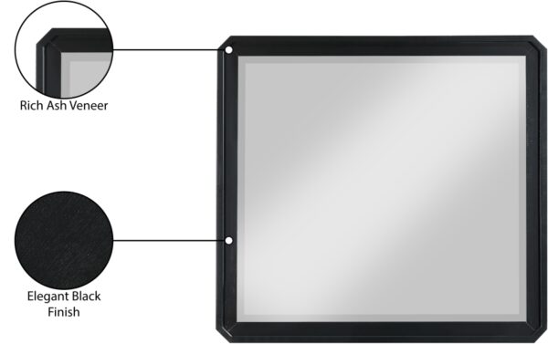 Parker Ash Veneer Framed Mirror