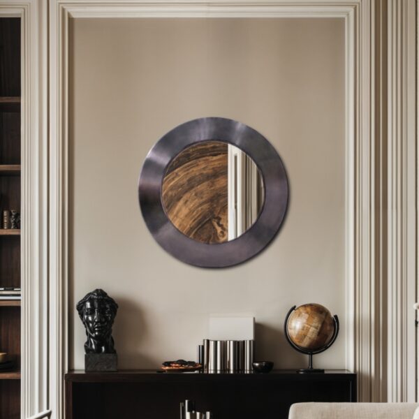 Sphere Iron Frame Mirror