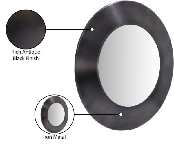 Sphere Iron Frame Mirror