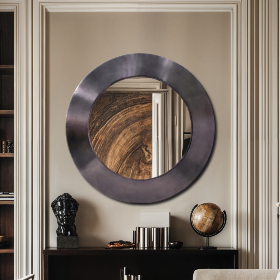 Sphere Iron Frame Mirror