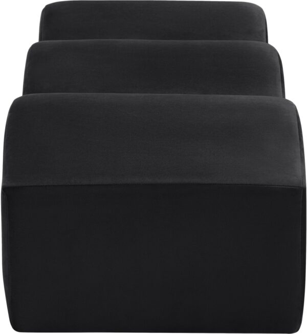 Wave Velvet Upholstered Bench