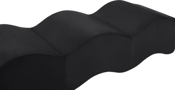 Wave Velvet Upholstered Bench