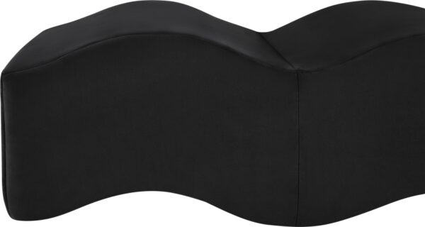 Wave Velvet Upholstered Bench