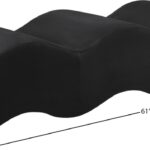 Wave Velvet Upholstered Bench