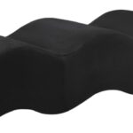 Wave Velvet Upholstered Bench