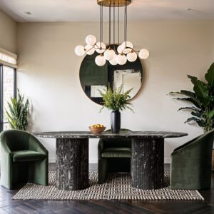 Messina 87" Marble Dining Table