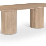 Messina 87" Travertine Dining Table