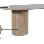 Messina 87" Travertine Dining Table