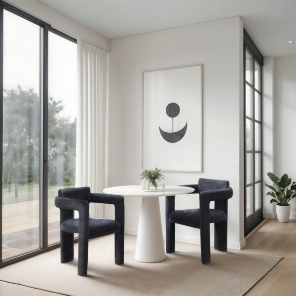 Brenda Chenille Fabric Upholstered Dining Chair