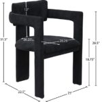 Brenda Chenille Fabric Upholstered Dining Chair