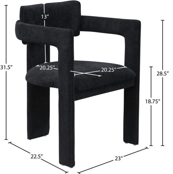 Brenda Chenille Fabric Upholstered Dining Chair