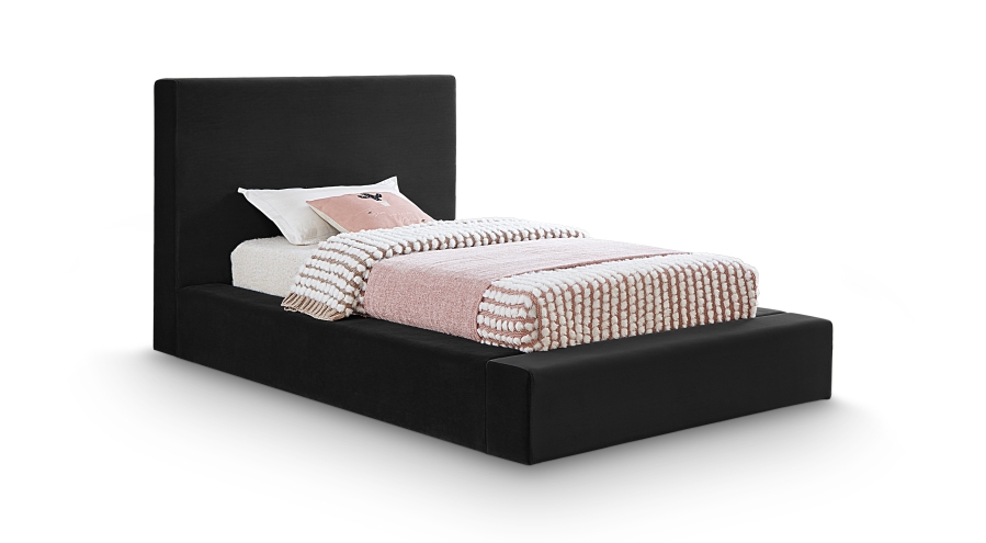 Dorian Velvet Upholstered Twin Bed