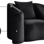 Destin Velvet Upholstered Accent Chair
