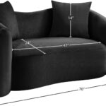 Destin 70" Velvet Upholstered Upholstered Loveseat