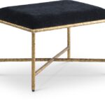 Valley Chenille Fabric Upholstered Bench