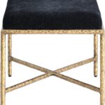 Valley Chenille Fabric Upholstered Bench