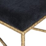 Valley Chenille Fabric Upholstered Bench