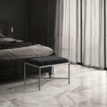 Valley Chenille Fabric Upholstered Bench
