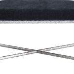Valley Chenille Fabric Upholstered Bench
