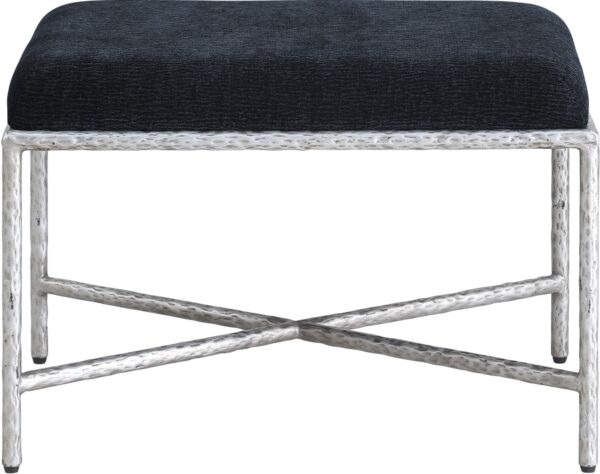Valley Chenille Fabric Upholstered Bench