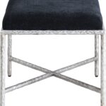 Valley Chenille Fabric Upholstered Bench