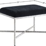 Valley Chenille Fabric Upholstered Bench