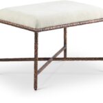 Valley Chenille Fabric Upholstered Bench