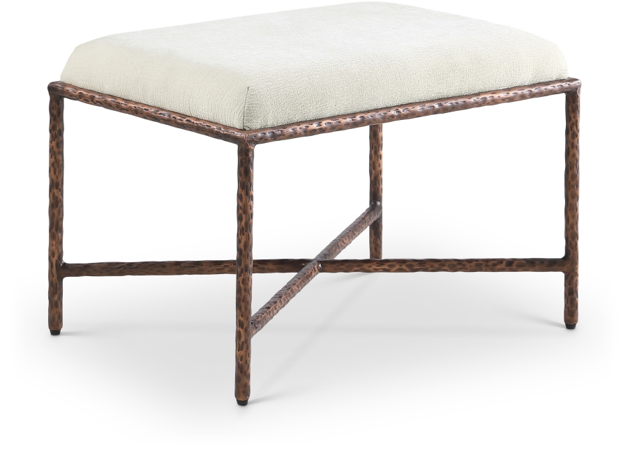 Valley Chenille Fabric Upholstered Bench